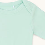 Short Sleeve Onsie Aloe close up