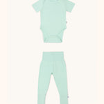 Baby Onesie + Leggings Bundle in Aloe