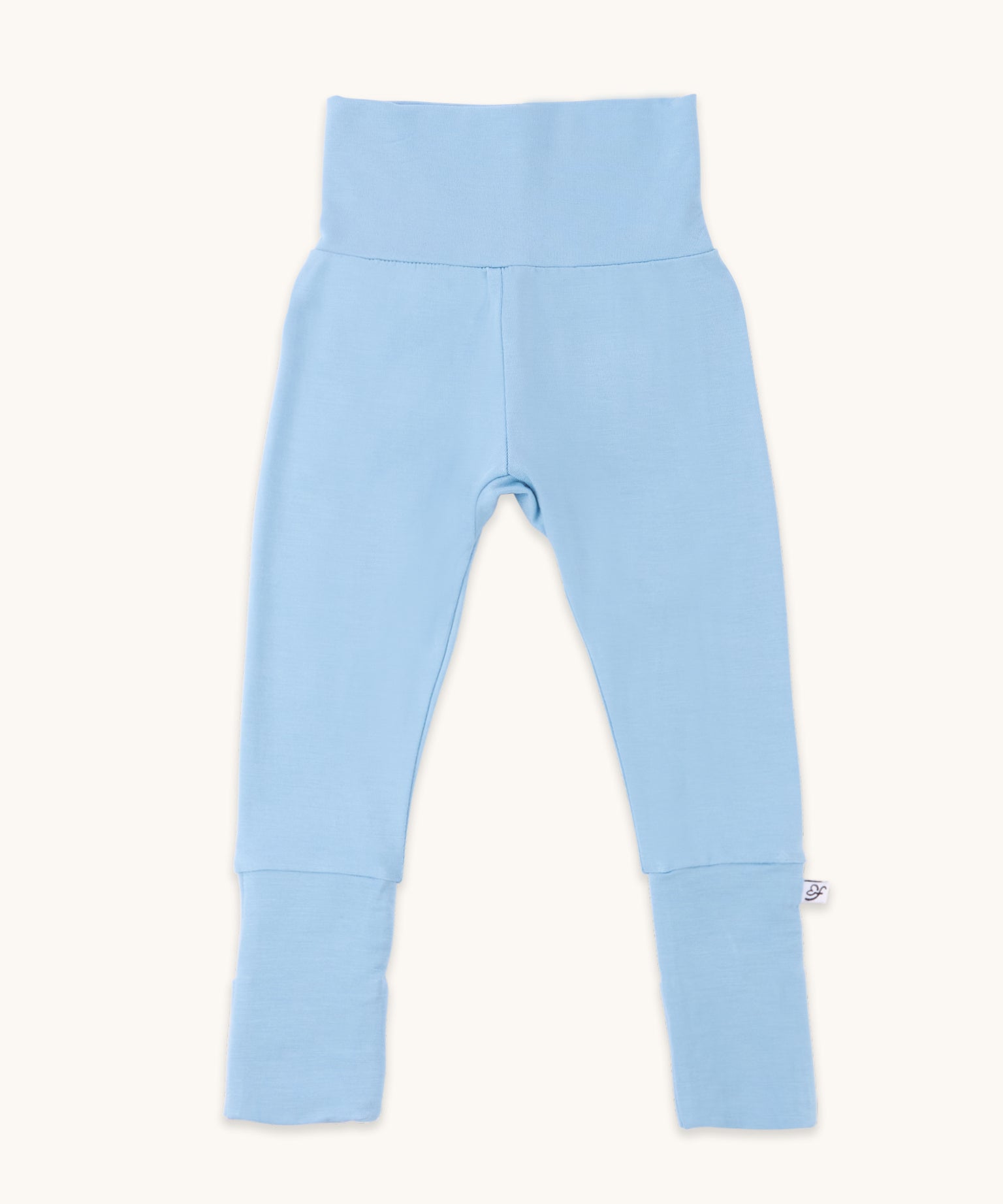 baby leggings in glacier blue