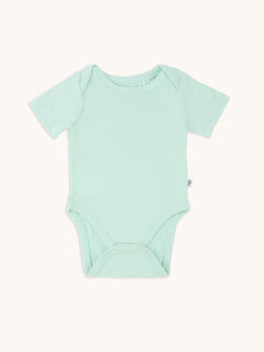 Baby Onesie Short Sleeve in Aloe