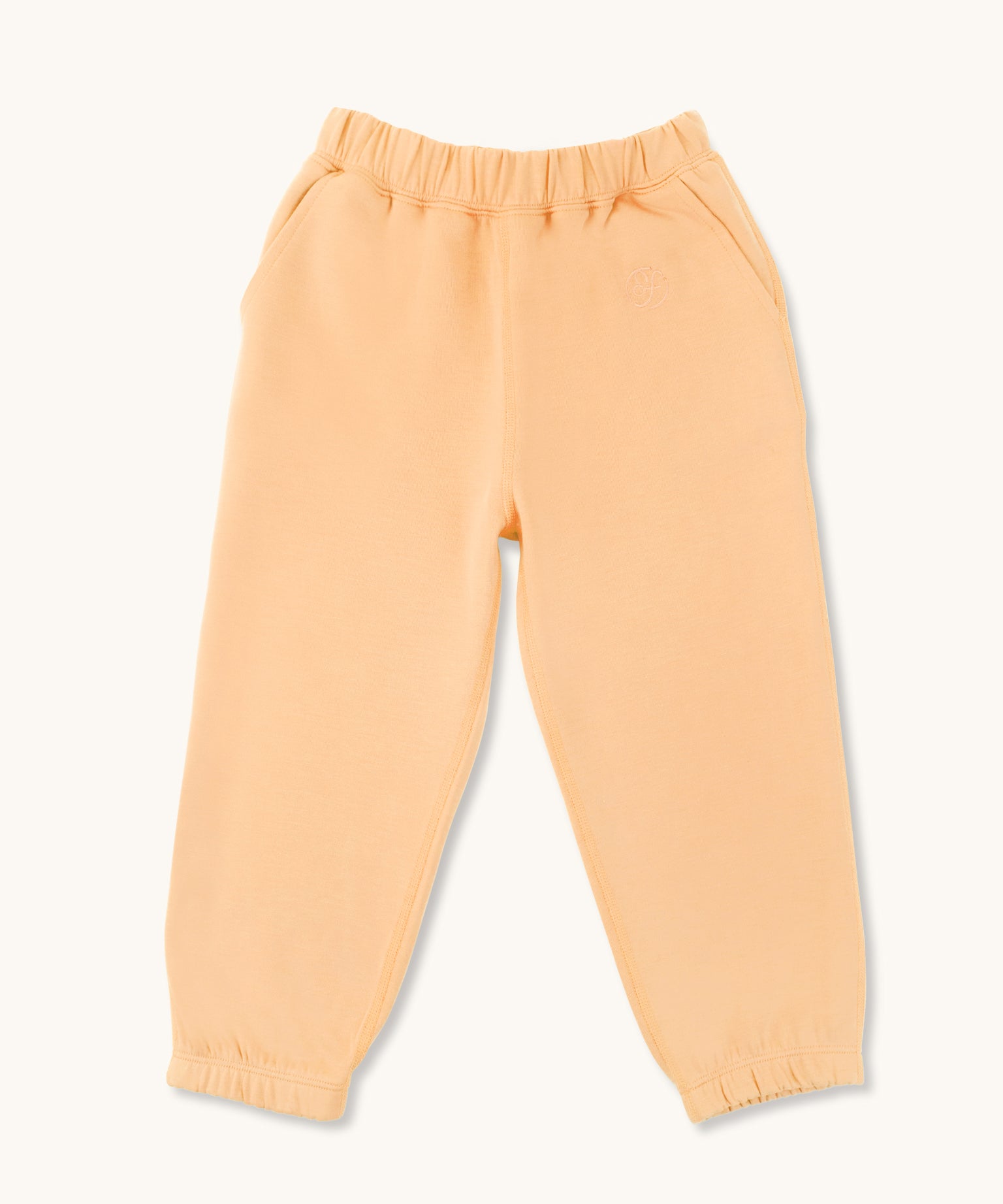 farren kids joggers in apricot front