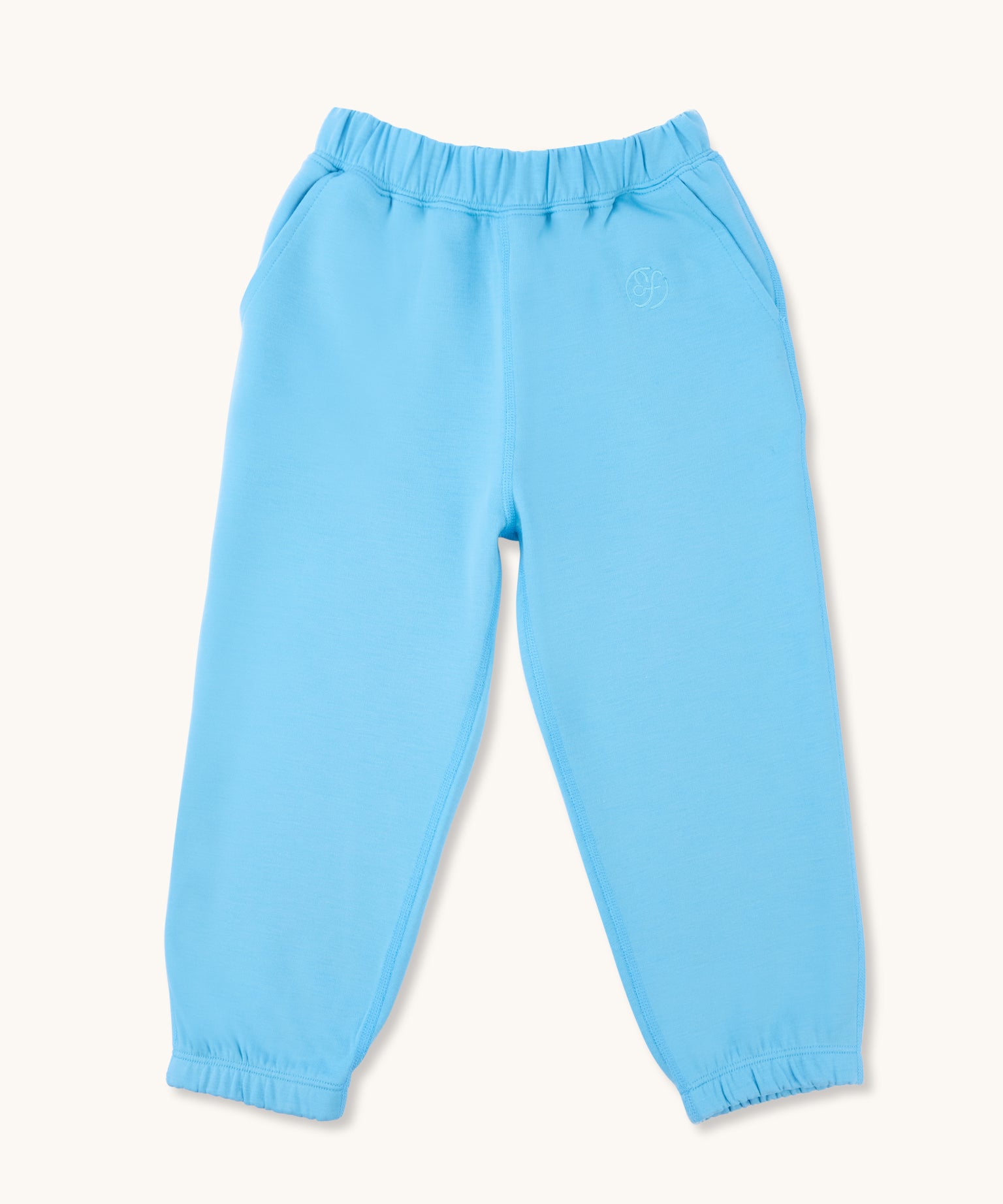 kids joggers in cornflower blue