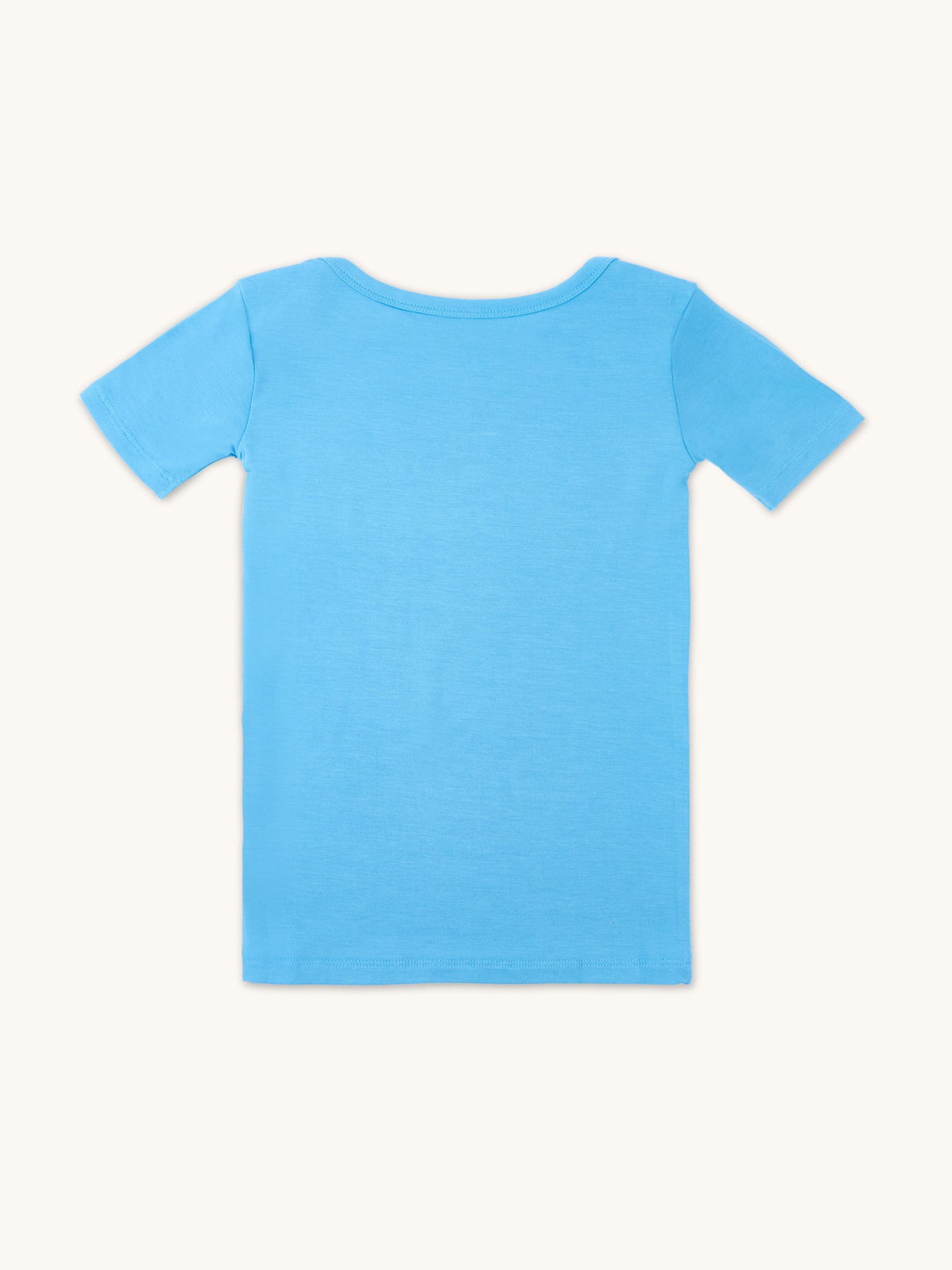 kids t-shirt cornflower blue back view