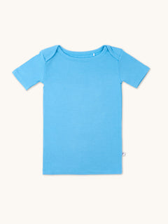 kids t shirt in cornflower blue